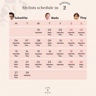 [February Stylist Schedule]